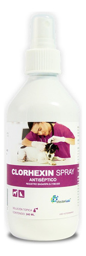Clorhexin Spray Para Perros Gatos 60ml ** Antiséptico ** 