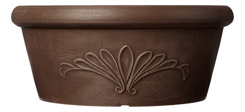 Maceta Poco Profunda Para Suculentas 25 Cm Color Chocolate