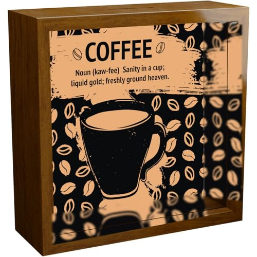 Regalos Amantes Del Café | Marco De Sombra De 6x6x2 Pu...