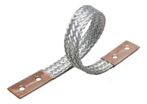 Cinta Para Tierra De Cobre Trenzado Capacidad 2 Hoyos 1ft