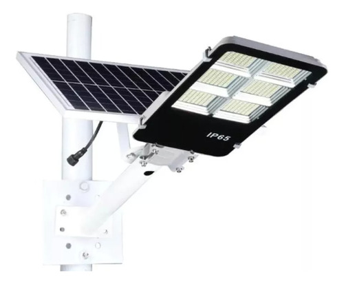 Lampara Solar Led 200w Alumbrado Publico Control + Soporte