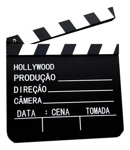 Claquete De Cinema Para Filmagem Ou Decoração 30cm