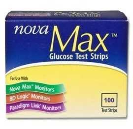 Nova Tiras Reactivas De Glucosa Máximo, Caja De 100: Salud