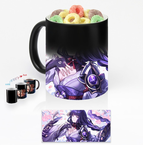 Taza Magica Raiden Genshin Impact Art Personalizada