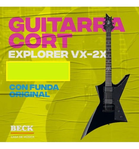 Guitarra Cort Explorer Vx-2x Emg Hz/funda Original