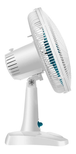 Ventilador de mesa Ultra V-30-6P branco com 6 pás cor azul-petróleo, 30 cm de diâmetro 220 V