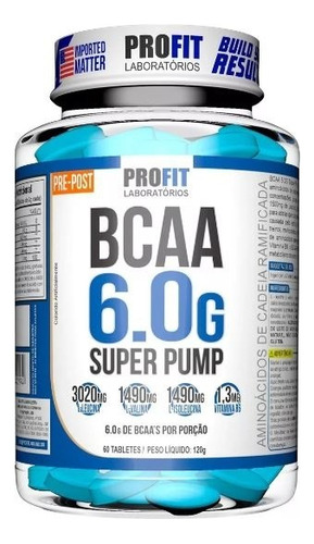 Bcaa 6.0g Super Pump 60 Tabletas - En Montevideo *99111606