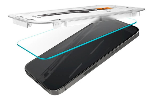 Imagen 3 de 9 de Vidrio Templado Spigen Para iPhone 14 14 Pro Ez Fit X 2