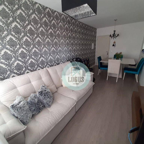 Imagem 2 de 22 de Apartamento No Residencial San Marco Com 62m² Composto 2 Dormitórios Com Planejados 1 Suíte, À Venda Por R$ 320.000,00 - Independência - Sbc/sp - Ap1889