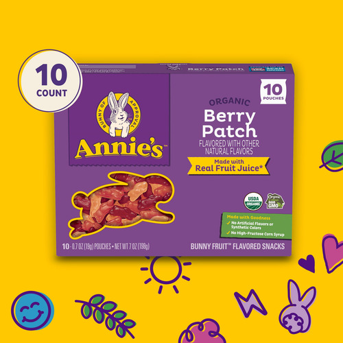 Snacks Orgánicos De Frutas Con Sabor A Conejo Sin Gluten 200
