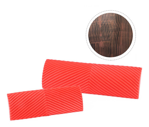 Imagen 5 de 9 de Sello De Caucho Con Diseño Símil Madera Para Pintar Pared