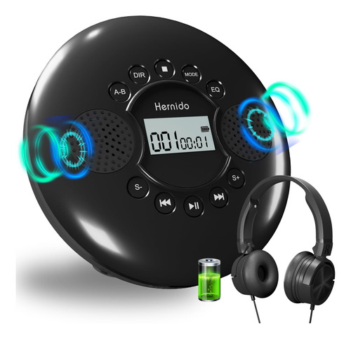Pack De Cd Player Portable Con Alta Calidad De Sonido