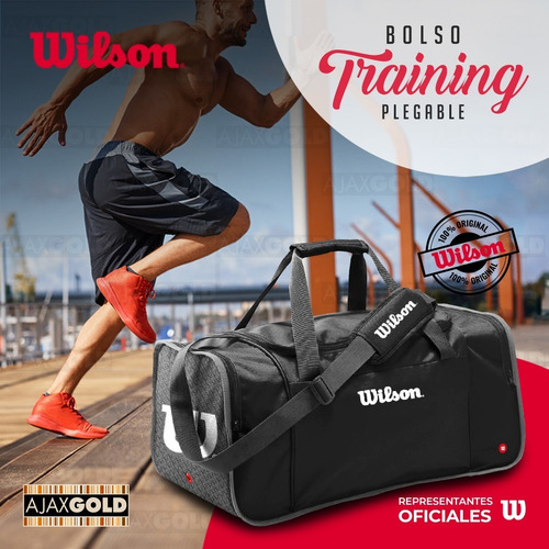 Imagen 5 de 7 de Bolso Wilson Deportivo Viaje Urbano Gym Bolsillo Reforzado