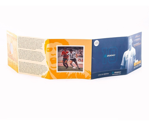 Imagen 6 de 9 de Moneda Niquel Diego Maradona De Coleccion 40 Aniversario