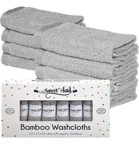 Juego De 8 Paños De Baño De Bambú Para Bebé Sweet Child Baby