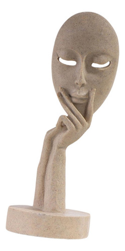 Estatua De Pensador Abstracto, Figura De Resina, Figura