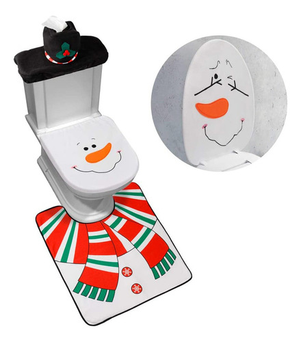 Juegos De Baño 3 En 1 Para Decoraciones Navideñas, Regalo De