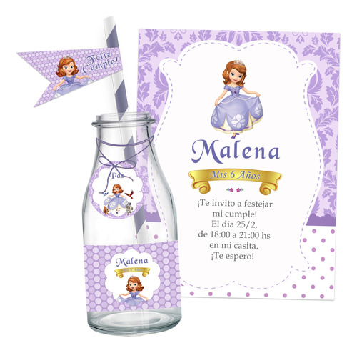 Kit Imprimible Princesa Sofia Cumpleaños Personalizado