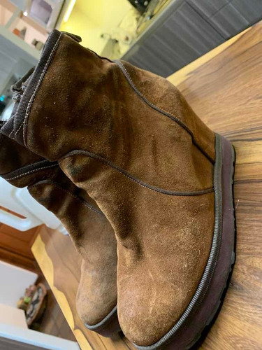 Botas Gamuza Tostado T36 Taco Chino Escondido Pre Cio Sas!!!