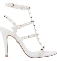 Comprar Zapatilla Tacón Delgado Estoperoles Mujer Paris Hilton Beige
