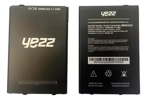 Bateria Pila De Celular Yezz Max 2 Ultra Bmax2u 3000mah