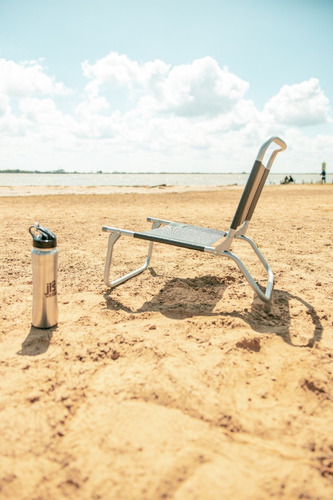Imagen 6 de 10 de Reposera Silla Playera Posta Plegable Aluminio Playa Camping