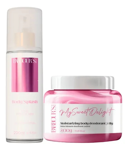 Kit Body Splash E Geleia Hidratante Corporal My Sweet Delight Barbour's Beauty