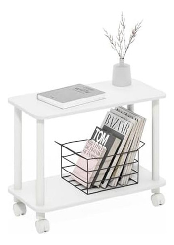 Mesa Auxiliar Rectangular Moderna Furinno Turn-n-tube, Mesa