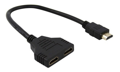 Cable Hdmi Derivador Tipo Y Gralf 2x1 V1.4 Full Hd 4k 3d