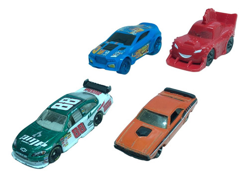 Lote 4 Carrinhos Miniatura Mc Donald's Mattel E Hotwheels (Usado)