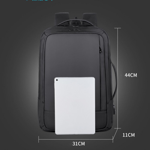 Mochila De Viaje Expandible Mochila Con Puerto Usb De 17/40l
