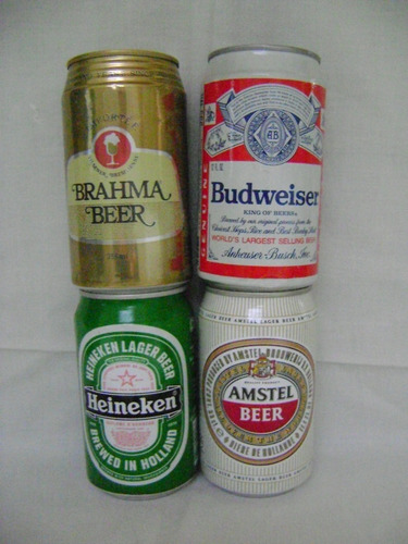 Lote Nº 3 Latas De Cerveza Antiguas Vacias (Usado)