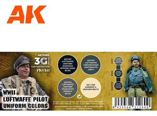 Ak Interactive Wwii Luftwaffe Uniform Colors