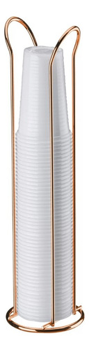 Suporte Porta Copos Descartáveis 50/80ml Bancada Rose Gold