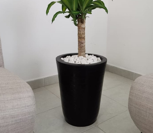 Imagen 4 de 7 de Maceta Minimalista Cilíndrica Mejor Que Fibra De Vidrio .63