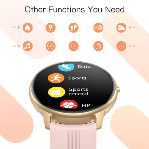 Agptek Smartwatch Mujer, Reloj Inteligente Deportivo 1.3 Pul