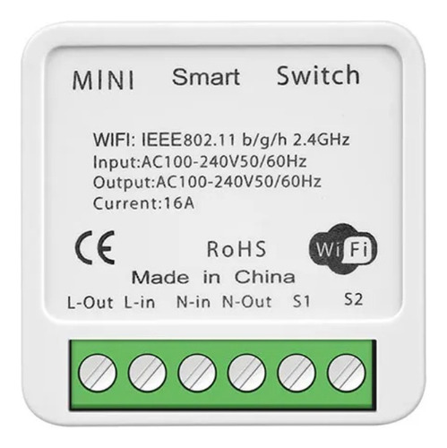 Interruptor Wifi Mini 16a Alexa E Google Home