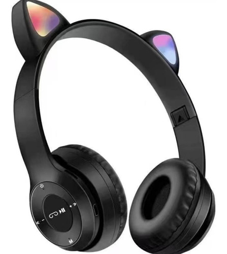 Auriculares Bluetooth Oreja De Gato Y08 Rgb Wireless