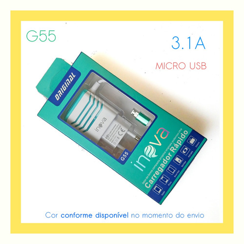 Kit C/ 28 Carregador Rápido G55 Raspberry Pi Fast Charge 3.1