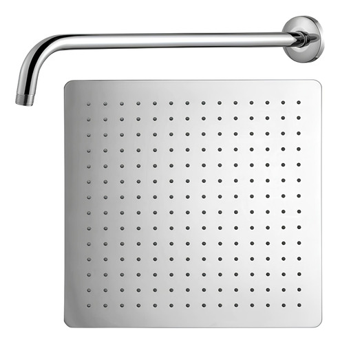 Ducha Fria Aço Inox Quadrada 30x30 Aréa Externa Piscina 30cm