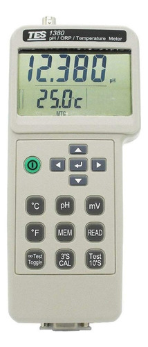 Medidor De Temperatura Y Ph Redox Tes-1380k Profesional