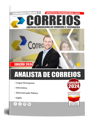 Apostila Correios 2024 - Analista De Correios - Editora Decisão