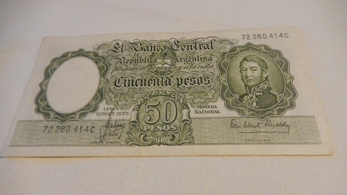 Billete Argentino De  50$