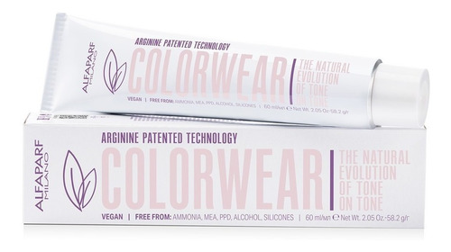 Tinta Alfaparf  Colorwear Naturales tono 8 light natural blonde