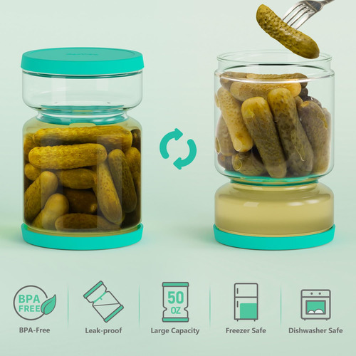 Tarro De Vidrio Con Tapa Colador Recipiente Hermético Cocina