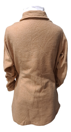 Camisaco Saco Camisa Cardigan Lanilla Frizada Elastizada