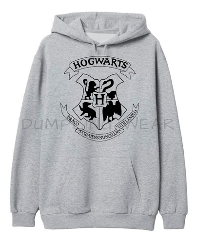 Buzo Canguro Capucha Hogwarts Harry Potter Unisex