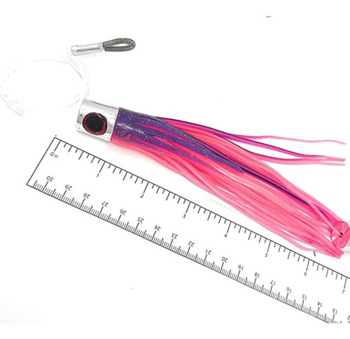 Señuelo Armado Pulpo Cadena Margarita Volkano Lures Pesca Color Negro/morado