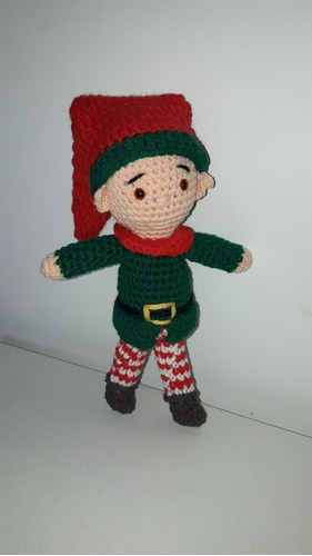 Duende Navidad!! Muñeco Tejido Crochet Amigurumi!!!