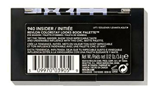 Revlon Colorstay Looks Book Eyeshadow Palette, Insider, 3.4